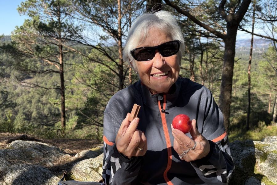 Går tre timer på tur – hver dag!