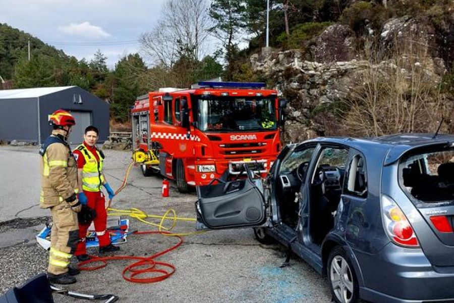 Vellykket øvelse mellom nødetatene på Askøy